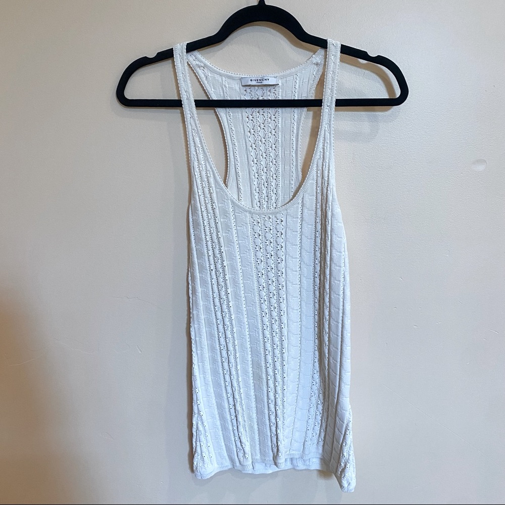 Givenchy crochet/lace top with side zipper size M